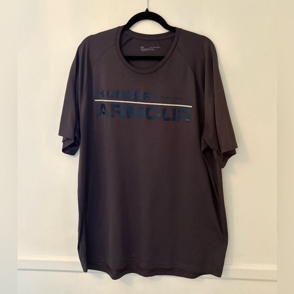 Under Armour Logo Men’s T-Shirt Gray -Sz 2XL